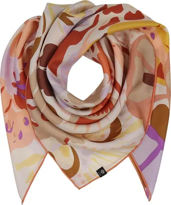 Produktbild von FRAAS Tuch Silk Stole With Floral Print Nougat braun