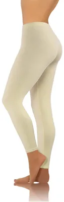 Productafbeelding van sesto senso Damen leggings, beige, huidskleur, lang, katoen, meisjes, fitnessbroek