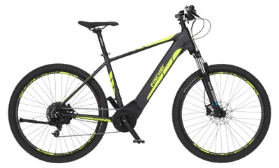 Produktbild von Fischer E-Bike MTB MONTIS 5.0i Elektrofahrrad für Damen und Herren, RH 46 cm, E Bike mit Mittelmotor 50 Nm, 36 V Akku im Rahmen, Schiefergrau Matt