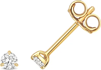 Image de Boucles d'Oreilles Femme Or 750/1000 et Diamant Brillant 0.15 Carat H - SI2 - 3mm*3mm; TRS3463718KY