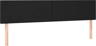 Produktbild von vidaXL Kopfteile Schwarz 180x5x78/88 cm Kunstleder
