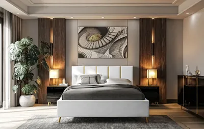 Obrázek produktu pro Čalouněná postel TIFFANY s kontejnerem 140x200 cm- Čelo postele:105 cm Jasmine 20