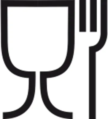 A graphic icon representing a wine glass and a fork.