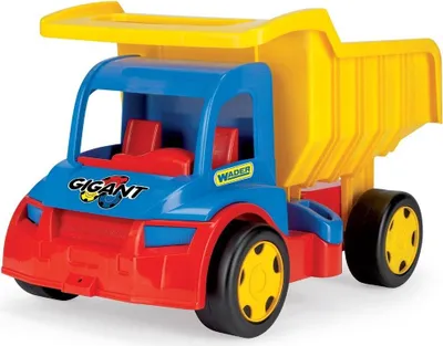 Image de Camion-benne géant bleu et jaune