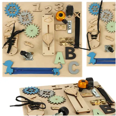 Produktbild von Manipulationsbrett aus Holz 30x30cm