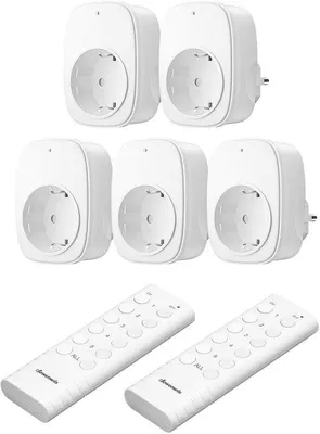 Productafbeelding van Draadloos Stopcontact met Afstandsbediening - 16 A, 3680 W Plug-in Aan/Uit Set voor Thuis en Vakantiedecoratie