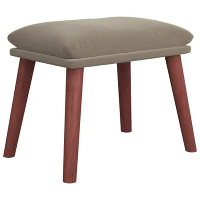 Produktbild von Fußhocker Hellgrau 45x29,5x35 cm Samt