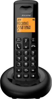Image de Téléphone DECT Alcatel E160 avec identification de l'appelant Noir