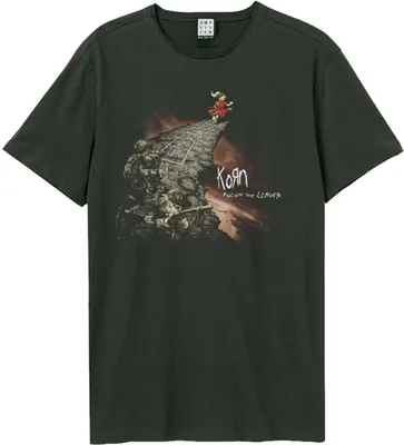 Image de Korn - T-shirt "Follow The Leader" pour homme/femme unie GD707 (XL) (Charbon de bois)