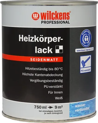 Produktbild von Wilckens Professional Heizkörperlack seidenmatt, 750 ml