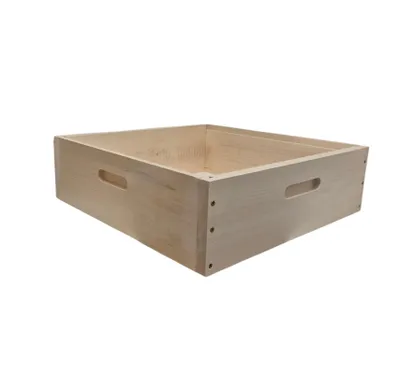 Produktbild von Dadant US 12er Honigraumzarge aus Weymouthskiefer – 509 × 509 × 150 mm