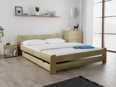 Produktbild von Bett Laura 160 x 200 cm, Kiefer Matratze: Ohne Matratze, Lattenrost: Ohne Lattenrost