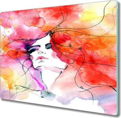 Produktbild von Coloray Küchenbrett Kochplattenabdeckung Hackbrett Schneidebrett Herdabdeckplatte 60x52 cm - Frauen