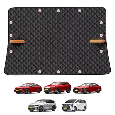 Produktbild von Auto-Windschutzscheibenabdeckung, UV-Strahlung, Schnee, fürs Auto, Ganzjahresabdeckung, Schwarz,Mit 12 Magneten