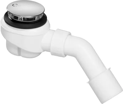 Produktbild von Sellon24® Ablaufgarnitur Siphon mit Ø 52mm Ablaufloch ABS Chrom Abdeckung für die Duschwannen Viega