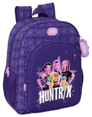 Productafbeelding van Safta KPop Demon Hunters rugzak, 38 cm, geschikt voor gebruik met een trolley, met flessenvakken