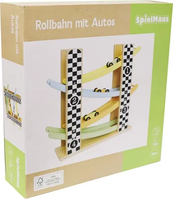 Imagen del producto de : Tren eléctrico de madera con coches - una colorida pista de carreras para niños