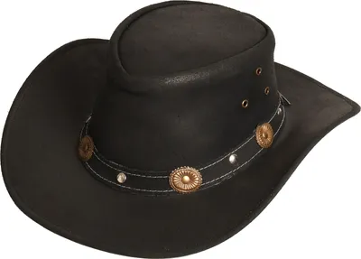 Immagine prodotto di Rugged Earth Leder Westernhut Cowboyhut "Reno" Schwarz
