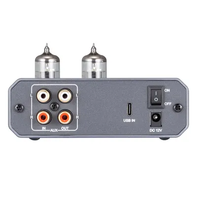 Obrázok produktu pre xDuoo MH-02 USB DAC lampový zosilňovač pre slúchadlá s čipom DAC CS43131, PCM 32 bitov/384 kHz, DSD256, dvojitá lampa 6J1, výstupný výkon 1300 mW, 2 nastavenia zosilnenia