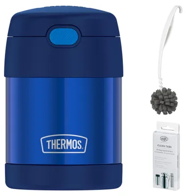 Zdjęcie produktu dla THERMOS FUNTAINER FOOD JAR 0,30 l – Vorteilsset mit Reinigungsbürste CLEAN FIX 30 cm + CLEAN TABS (20 Stück)