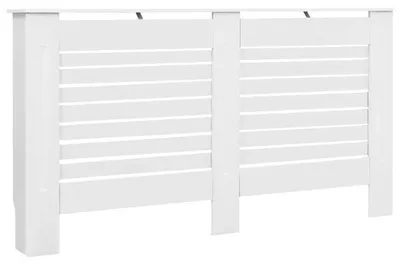 Produktbild von Heizkörperverkleidung - Heizkörperabdeckung aus Holz - 152x19x81,5 cm - Weiß