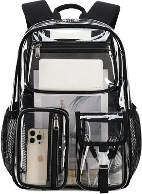 Image de Sac à dos d'école imperméable noir pour filles et garçons