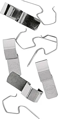 Produktbild von WECK 90552 Klammern für Rundrandgläser aus 100% rostfreiem Federstahl, silber (8 Stück)