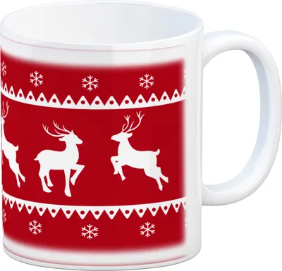 Produktbild von Weihnachten Kaffeebecher mit Rentieren