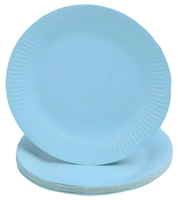Produktbild von 20 Teller Rund Ø 23 cm hellblau