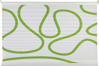 Produktbild von Plissee - Weiß - Grün - 80 x 130 cm - Klemmträger