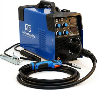 Produktbild von NTG 3-in-1 Schweißgerät 200 A – MIG/MAG, FLUX, MMA & Lift-TIG – Digital
