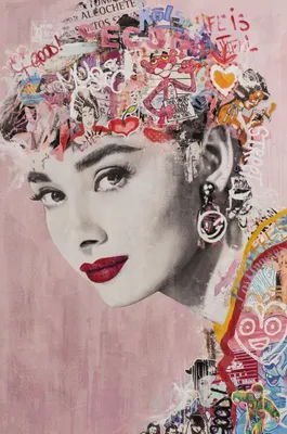 Produktbild von ArtUniverse Leinwandbild Pretty In Pink 80 x 120 cm