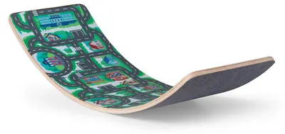 Obrázok produktu pre BoarderKING Balance Board Set, balančná doska pre deti a tínedžerov, balančné tréningové vybavenie, zakrivená balančná doska, protišmyková balančná doska Surf, drevená balančná doska pre korčuliarov
