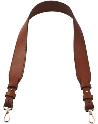 Zdjęcie produktu dla Pasek zastępczy do torebek ze sztucznej skóry, o szerokości 3,8 cm, z metalowymi zapięciami, brązowy pasek ze sztucznej skóry, długości 78 cm, przeznaczony do torebek, torebek na ramię i akcesoriów