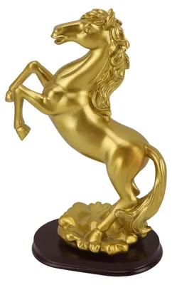 Image de Sculpture de cheval artistique en résine, idéale pour la décoration