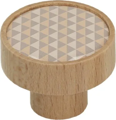 Obrázek produktu pro Knoflík GD08, buk, trojúhelníky 3
