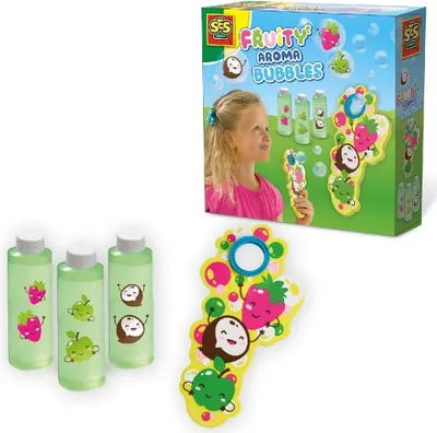 Produktbild von SES Creative Fruchtigduftende Seifenblasen 3x200ml, 600 ml, 5 Jahr(e), Nicht für Kinder von 0-3 Jahren