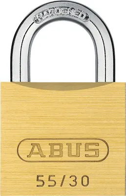 Produktbild von Vorhängeschloss Abus 55/30 Messing gleichschließend
