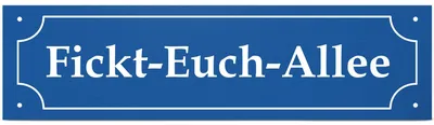 Spaßschild aus Kunststoff, 40 x 10 cm, Türschild mit Aufdruck