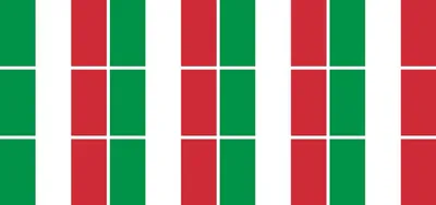 Produktbild von Mini Aufkleber Set - Pack glatt - 50x31mm - selbstklebender Sticker - Fahne - Italien - Flagge / Banner / Standarte fürs Auto, Büro, zu Hause und die Schule - 12 Stück