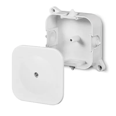 Zdjęcie produktu dla Hermetyczna skrzynka powierzchniowa 86x86x35 BIAŁA
