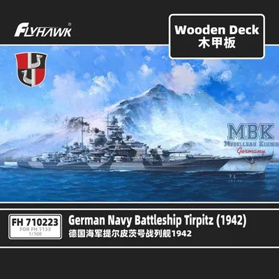 Immagine prodotto di FLYHAWK FH710223 Corazzata TIRPITZ 1942 - Ponte in legno