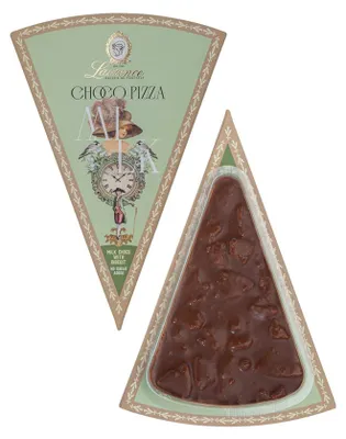 Obrázok produktu pre Pizza z mliečnej čokolády s sušienkami a bez pridaného cukru Laurence, 100 g