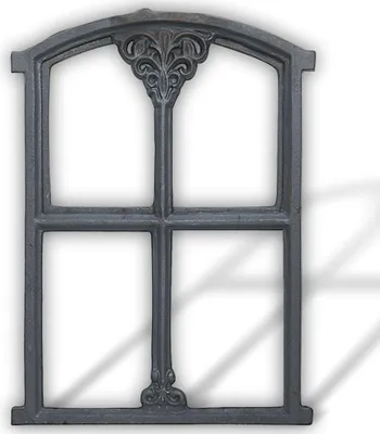 Produktbild von Stallfenster Fenster Klappe Scheunenfenster Eisenfenster grau 47cm Antik-Stil