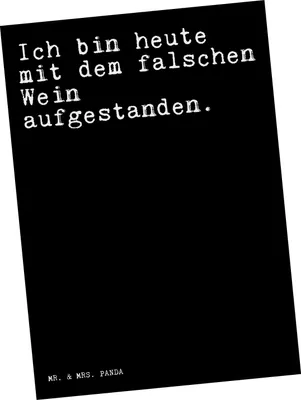 Produktbild von Mr. & Mrs. Panda Grußkarte Ich bin heute mit... - Schwarz - Geschenk, Frauen, Postkarte, Freund, Fotokarte, Spruch, Ansichtskarte, Postkarten, Ansichtskarten, Designkarte
