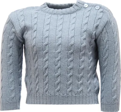 Obrázok produktu pre 9434U PAIO CRIPPA svetlomodrý detský svetrík z merino vlny