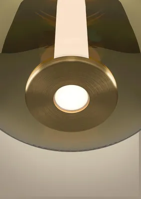 Image de Suspension 3 lumières, modèle Fruitera, finition dorée, diamètre 45 cm