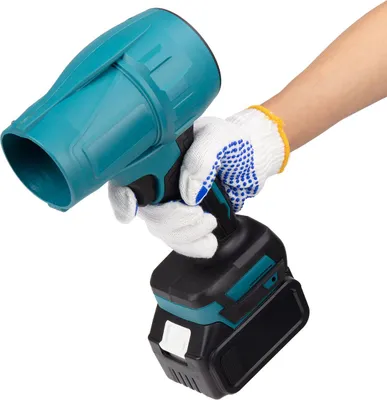 Obrázok produktu pre Drillpro 2000W akumulátorový ručný ventilátor bezkefový 150 000 ot./min turbo ventilátor 200 m/s vysoká teplota dobíjateľný univerzálny čistiaci prístroj 1 akumulátor