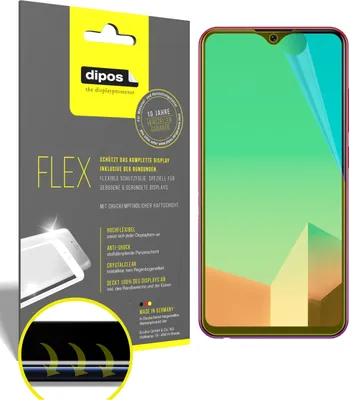 Produktbild von 3x Schutzfolie für Vivo Y91 C Folie, 100% Displayabdeckung, dipos Flex