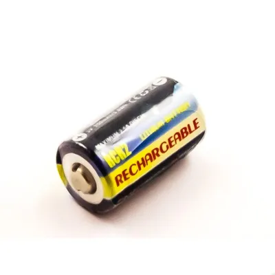 Produktbild von Akku für Canon CR2 Li-Ion 3 Volt 250 mAh schwarz.